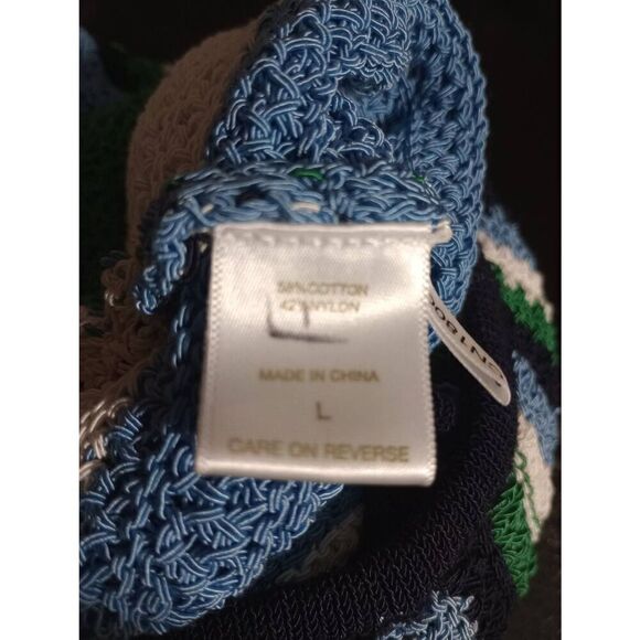 Eva Mendes Sweater Vest Ladies Large Green Blue - Picture 6 of 7